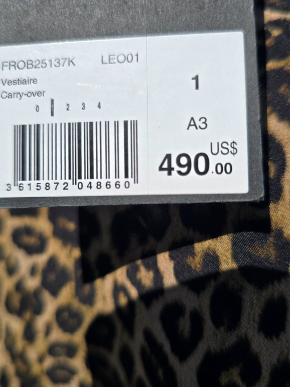 The Kooples Silk Leopard Print Button Front Maxi Dress size Small, New With Tags - Picture 9 of 10